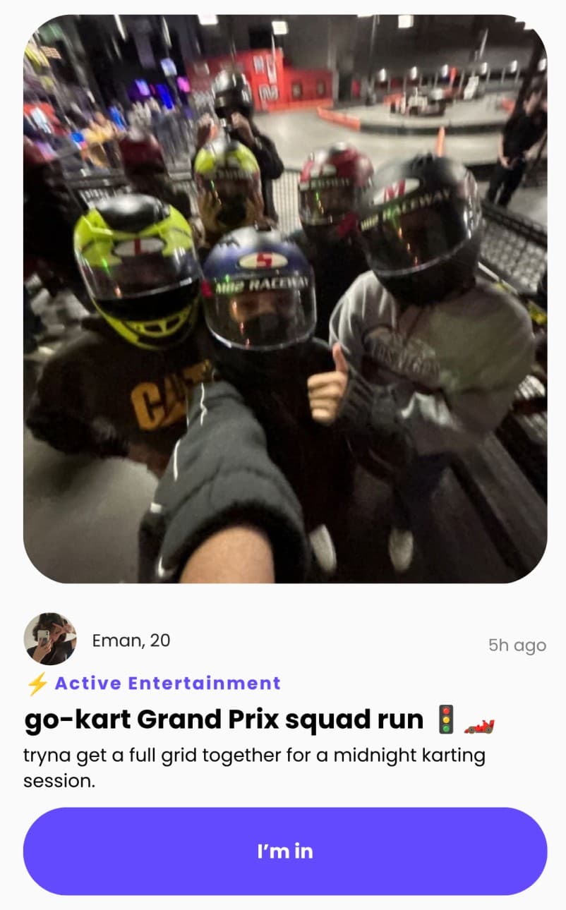 go-kart Grand Prix squad run 🚦🏎️